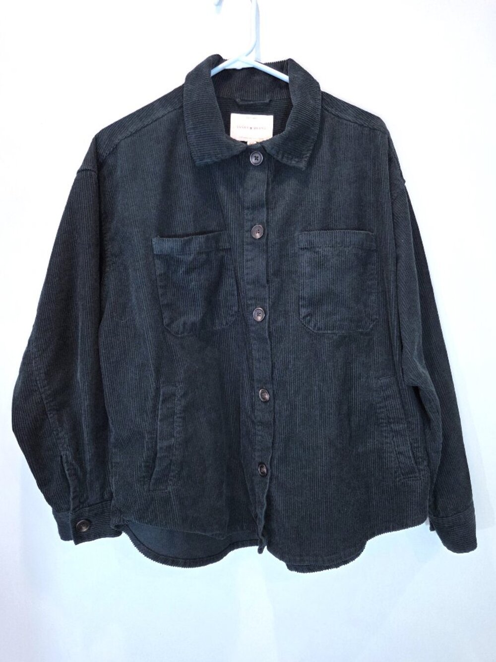 Lucky Brand Deep Pine Green Corduroy Jacket Size M
